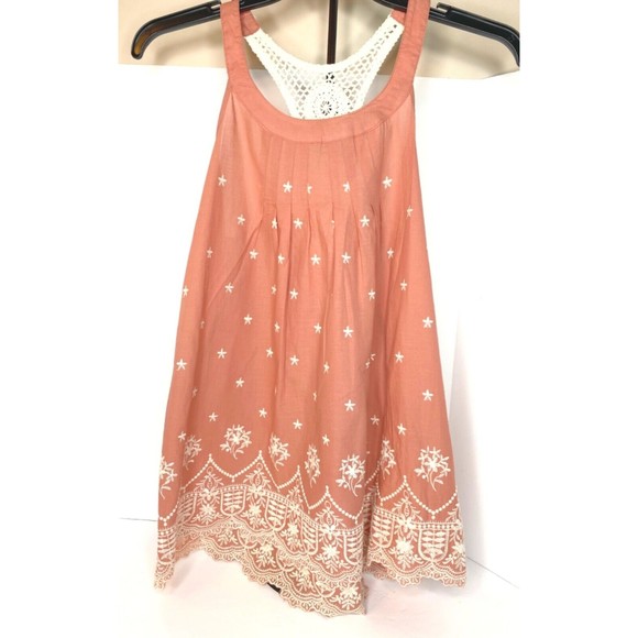 XXI, Dusty Pink, Embrodered Crochet Tank Top, Women, Sz Large - Picture 1 of 11